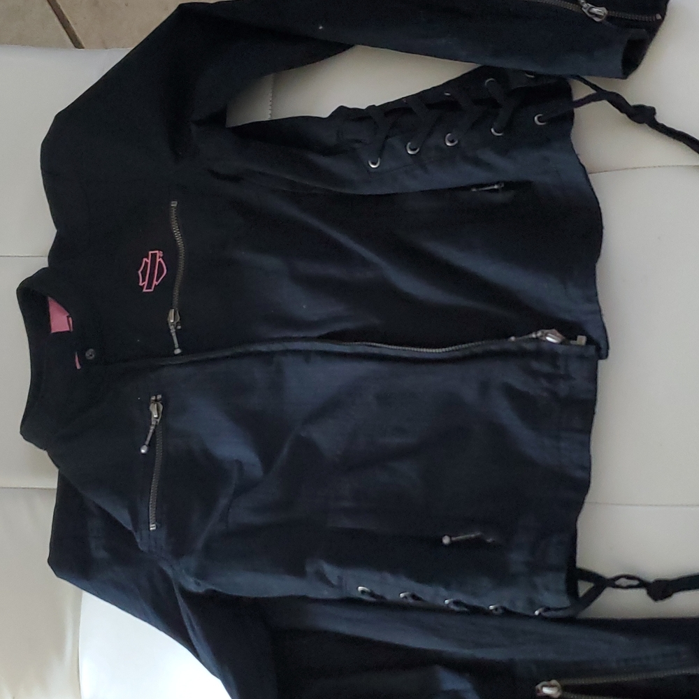 Harley Davison  soft shell pink label  jacket .